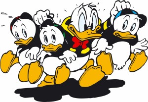 Donald Duck. Unter Anderem hier zeigt sich der autoritäre Charakter der Ente.